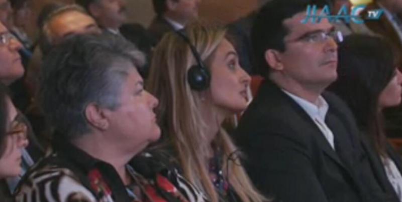 Pilar Vera y Pamela Suarez, Presidenta de la JIAAC Pilar Vera Y Pamela Suarez